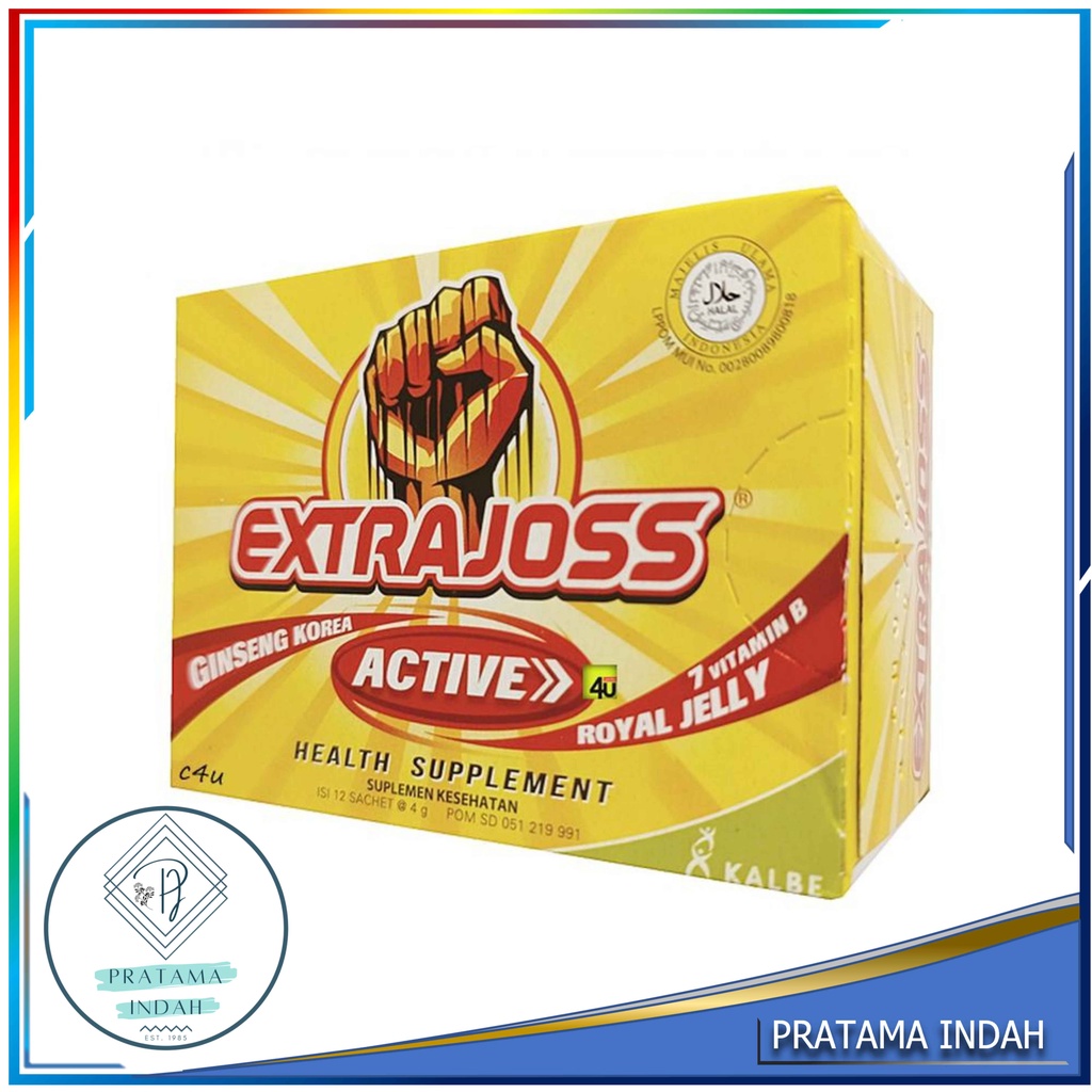 

EXTRA JOSS ACTIVE ENERGY DRINK POWDER 1 PACK (1 X 12 SACHETS @4GR)