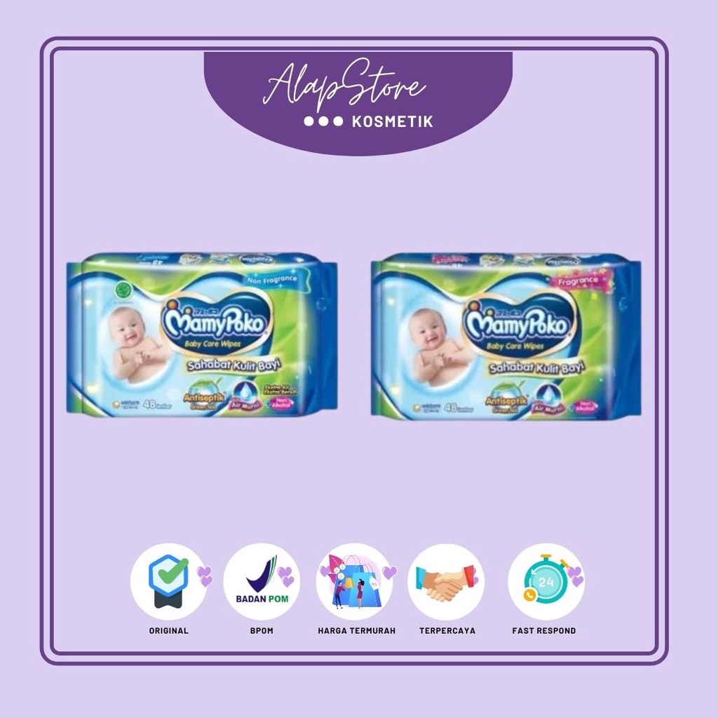 Mamypoko Pants Baby Care Wipes Air Murni