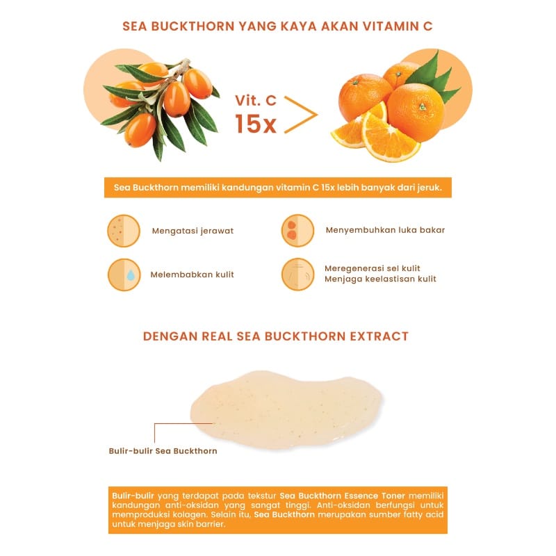 Kleveru Sea Buckthorn Essence Toner 150ml