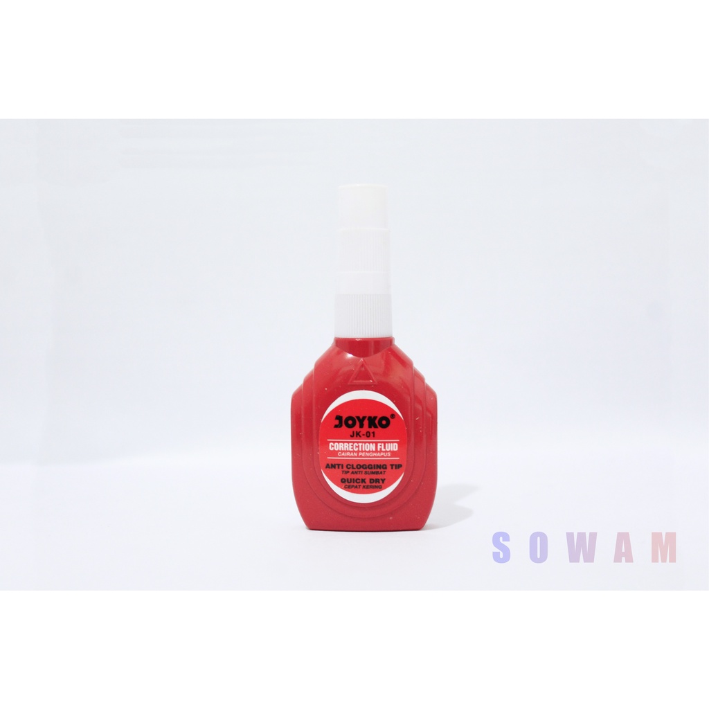 

Tipex Cair Joyko JK-01 Merah / Tip X / Tip ex /Tipe X Cair / correction fluid / Correction Pen