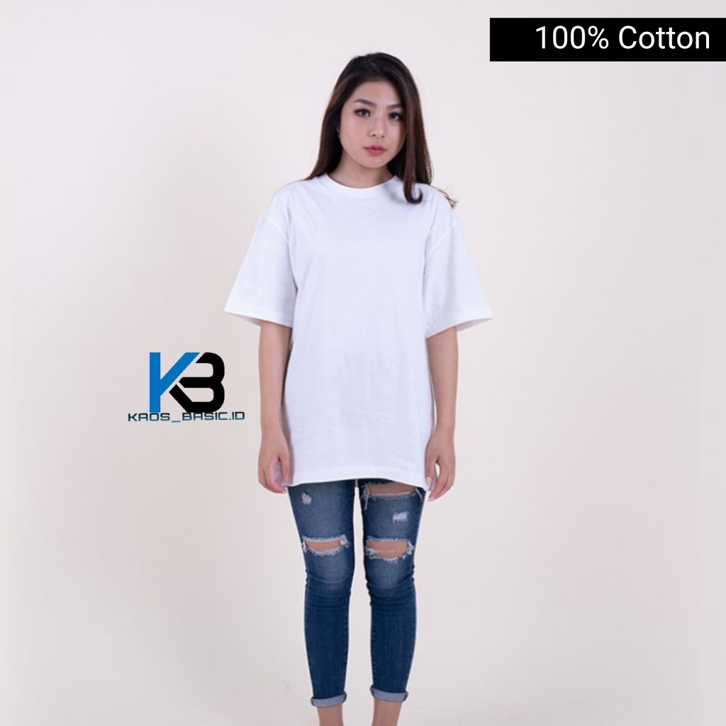 KBI kaos Polos Oversize 100% Cotton Combed 24s Premium