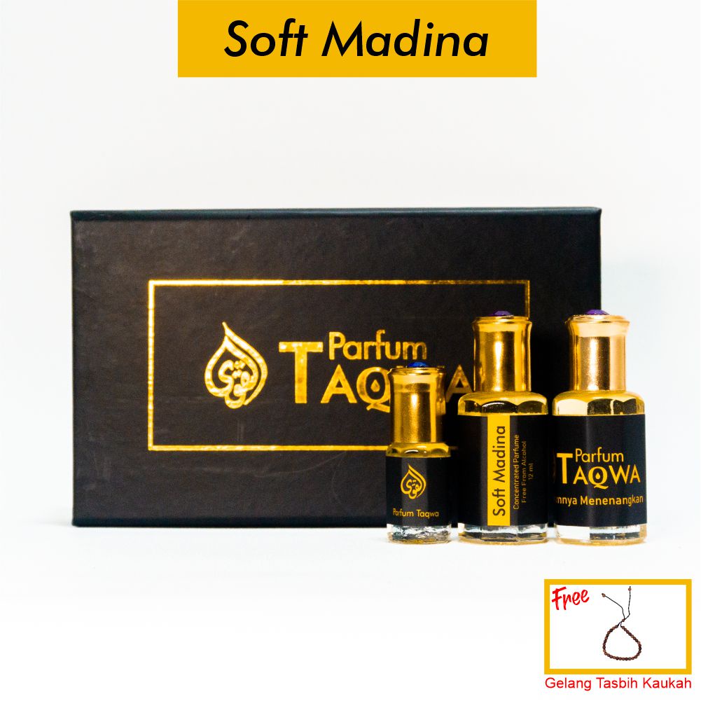 [Promo Beli 1 Gratis 2] Parfum Taqwa Soft Madina | Parfum Sholat Soft Madina 12ml Non Alcohol