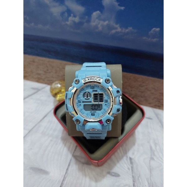 COD NEW JAM TANGAN TERBARU WANITA HRZ ORIGINAL DIGITAL TIME TAHAN AIR