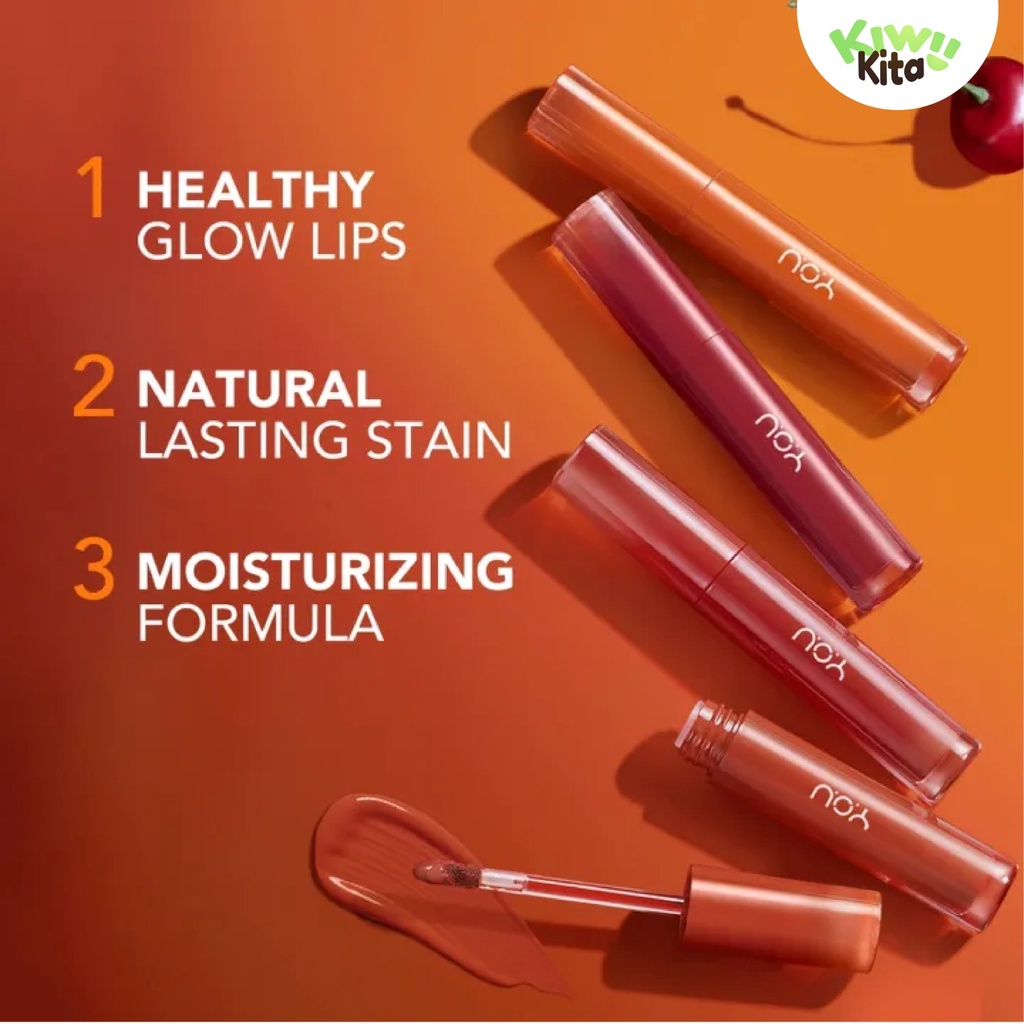 YOU Cloud Touch Juicy Tint | Healthy Glow Lips | Korean Style Liptint Gloss | Melembapkan Bibir | Lipstik with Ceramide