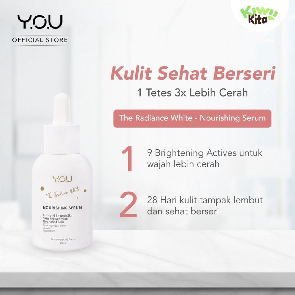 YOU Radiance White Series 5% Niacinamide dan Vitamin C | Serum Brightening