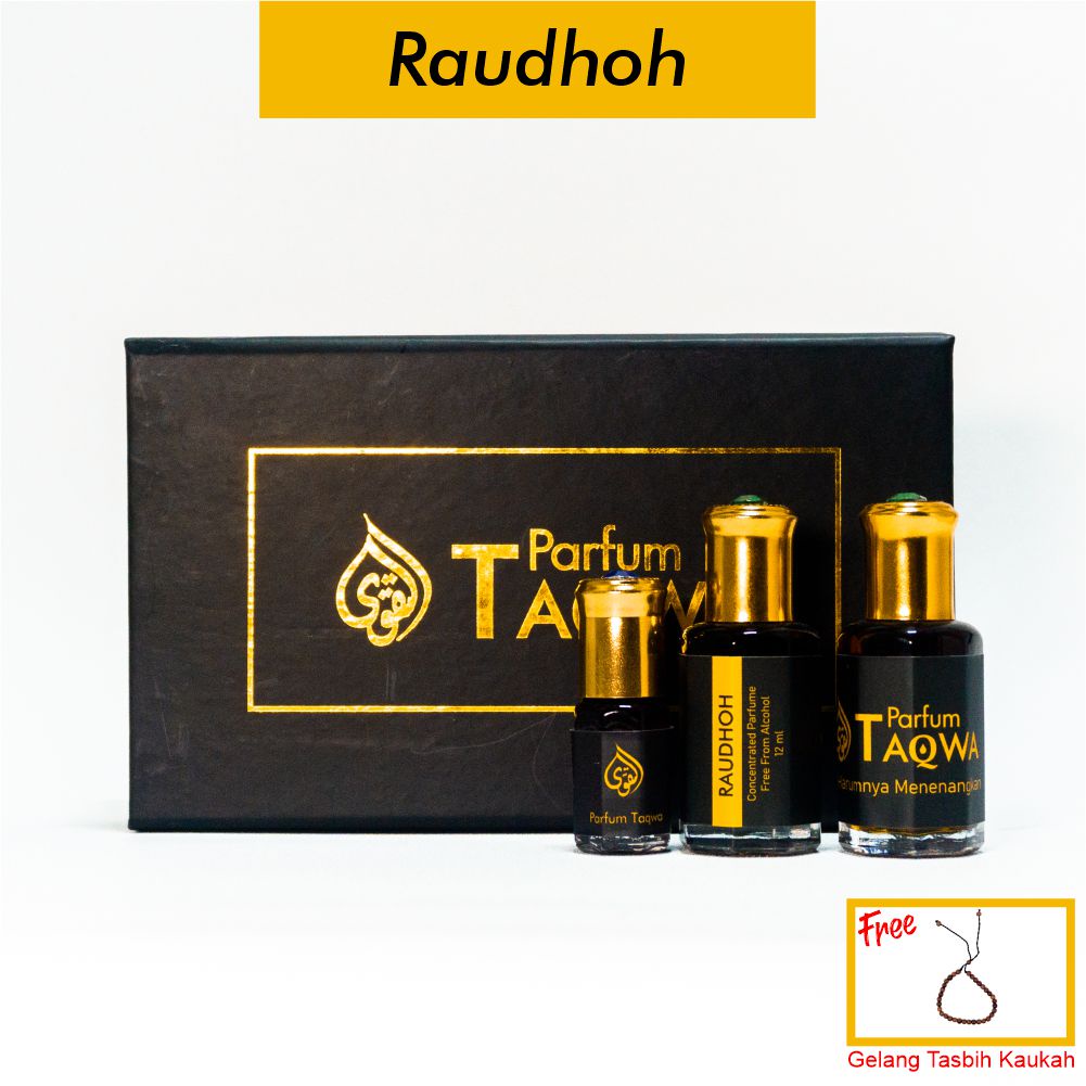 {Beli 1 Gratis 2} Parfum Taqwa Raudhoh | Parfum Sholat Raudhoh 12ml Non Alcohol