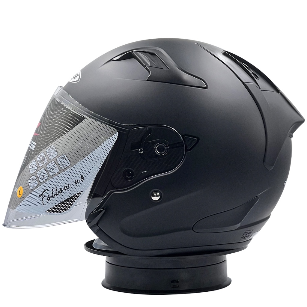Helm Zeus ZS627 Single Visor Black Doff
