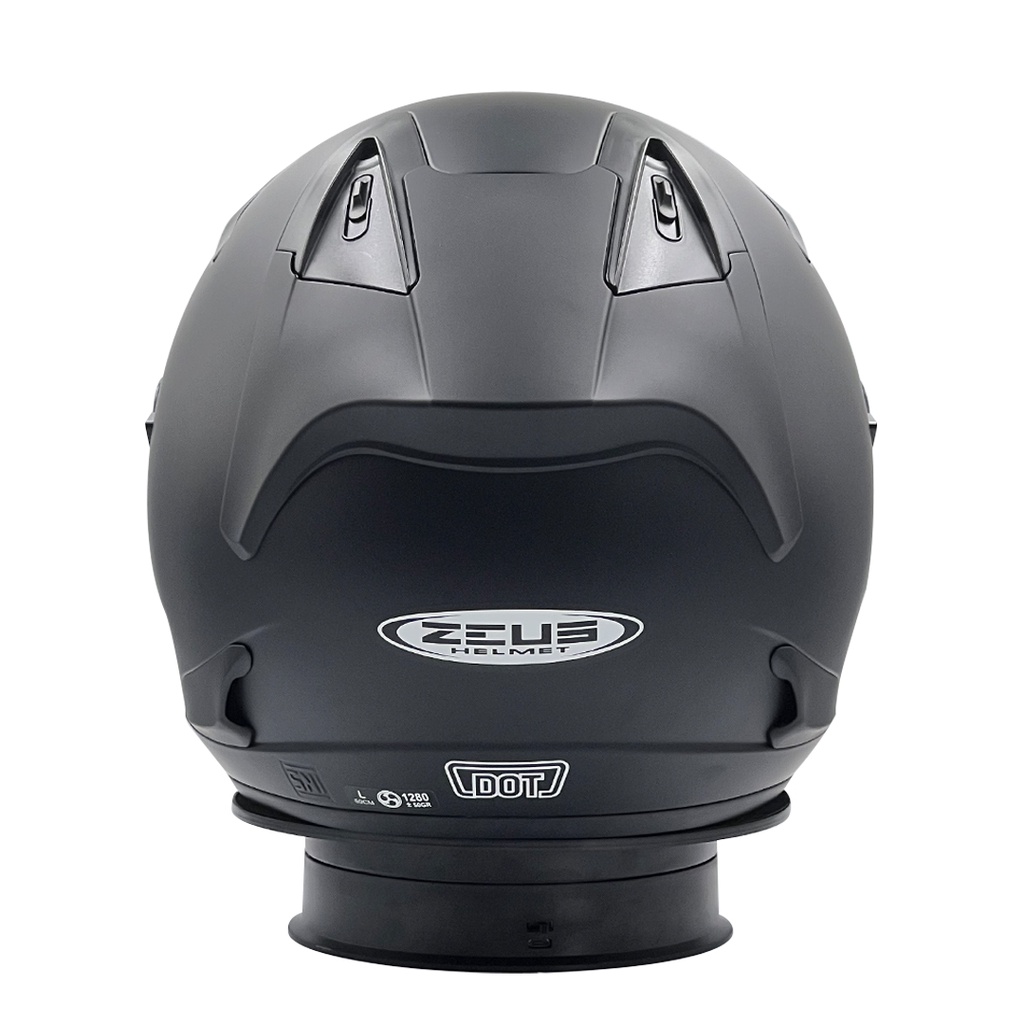 Helm Zeus ZS627 Single Visor Black Doff