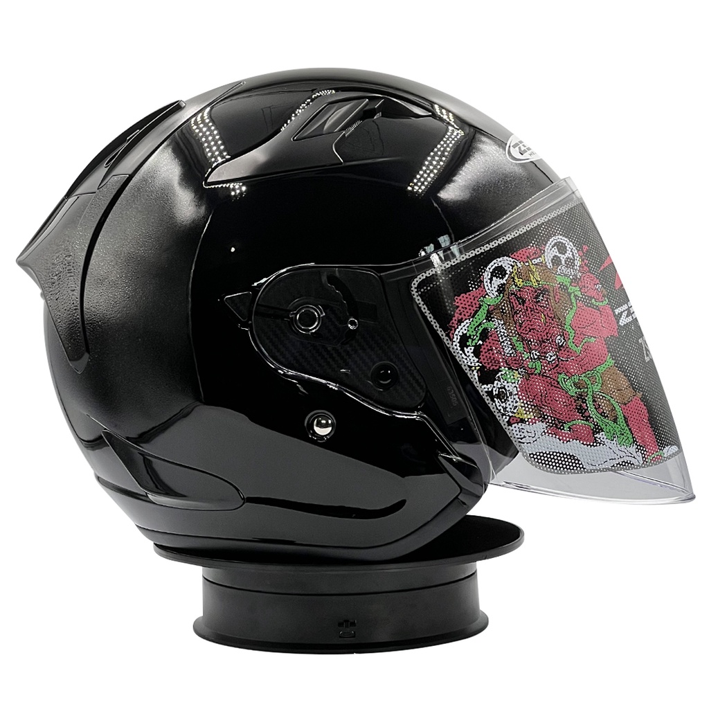 Helm Zeus ZS627 Single Visor Black