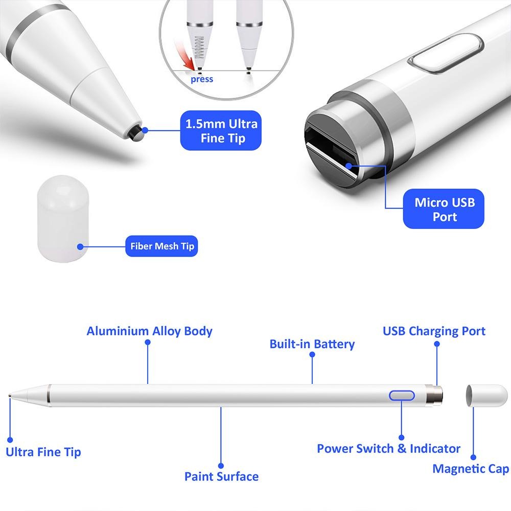 Stylus Universal  Tab A8 2022 Tab A7 lite Pencil iPad Apple Android Tablet &amp; Phone