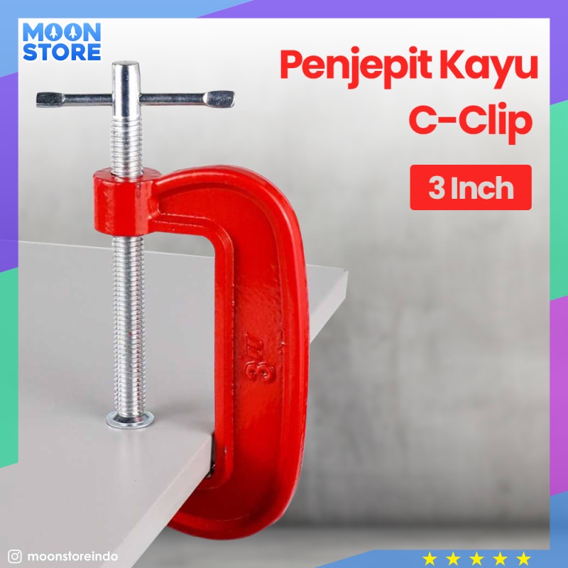 Tookie Penjepit Kayu C Clip Clamp Woodworking Carpentry Gadgets 3 Inch G3