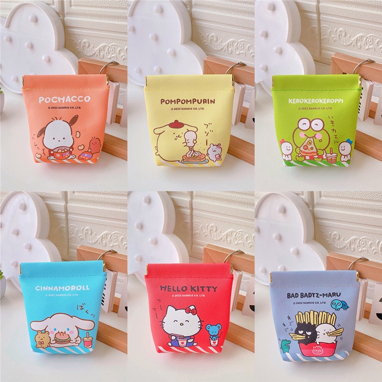 NAOMI - Dompet Koin Magnet - Akiko Mini Purse - Mini Pouch Magnet Coin Wallet Sanrio Karakter - Dompet kecil - Mini Purse