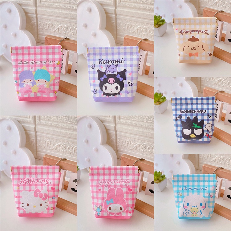 NAOMI - Dompet Koin Magnet - Akiko Mini Purse - Mini Pouch Magnet Coin Wallet Sanrio Karakter - Dompet kecil - Mini Purse