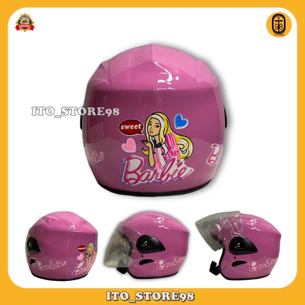 Helm Sepeda Motor Half Face Anak Umur 2 3 4 5 Tahun Laki Perempuan Standar Sni / Helem Balita Tk Sd 