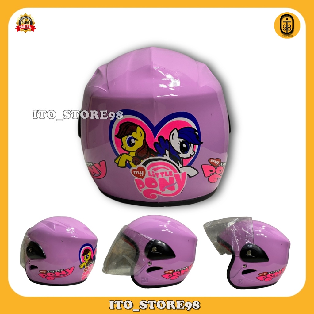 Helm Sepeda Motor Half Face Anak Umur 2 3 4 5 Tahun Laki Perempuan Standar Sni / Helem Balita Tk Sd 