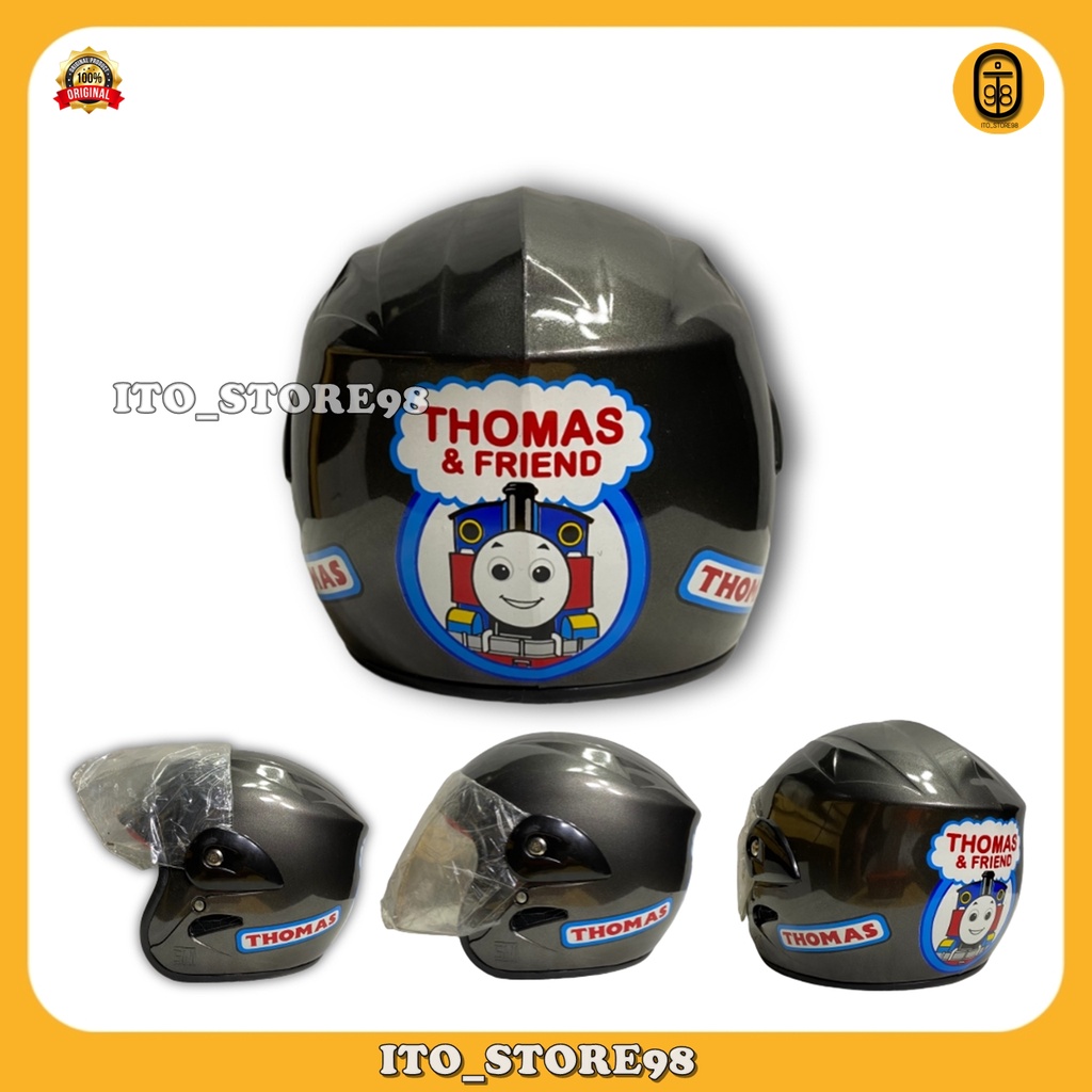 Helm Sepeda Motor Half Face Anak Umur 2 3 4 5 Tahun Laki Perempuan Standar Sni / Helem Balita Tk Sd 