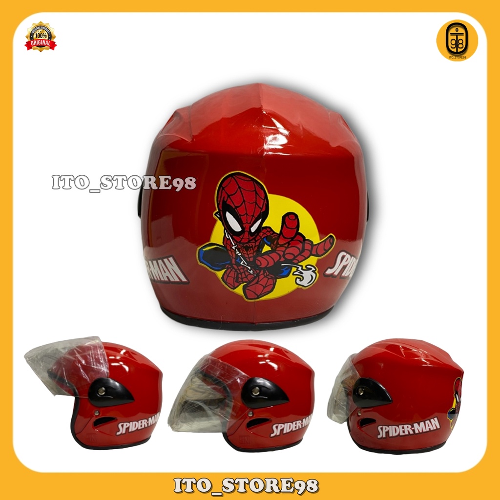 Helm Sepeda Motor Half Face Anak Umur 2 3 4 5 Tahun Laki Perempuan Standar Sni / Helem Balita Tk Sd 