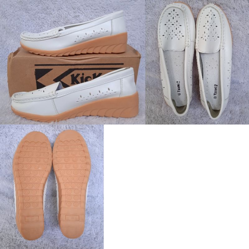 NEW SEPATU PANTOFEL WANITA BRANDED MERK TAOMI COCOK UNTUK PERAWAT TENAGA MEDIS BIDAN UKURAN 39 WARNA