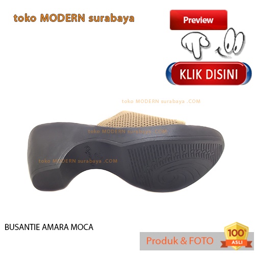 Sandal wanita casual sandal slide wedges tinggi BUSANTIE AMARA