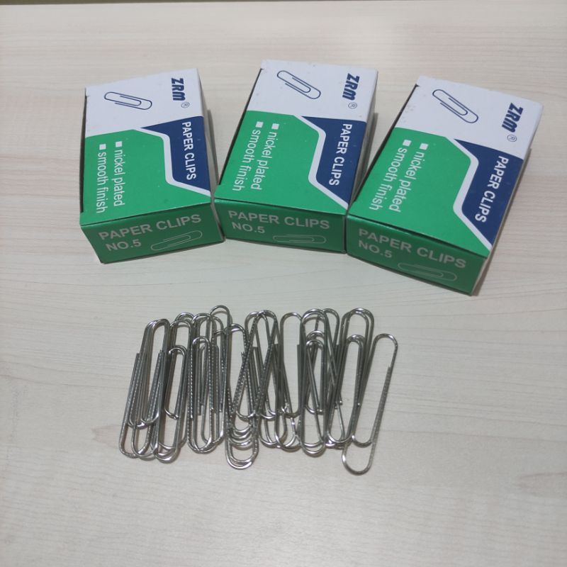 

Klip Kertas Besar ZRM Paper Clips No 5 Ecer