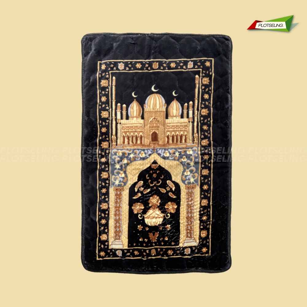 Sajadah Turkey Tebal PRAYER MAT Emboss Ukuran 70 x 110 cm Sejadah Ibadah Sholat Besar Tebal Motif