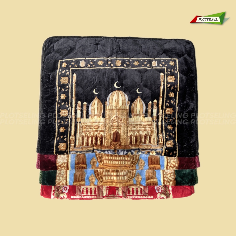 Sajadah Turkey Tebal PRAYER MAT Emboss Ukuran 70 x 110 cm Sejadah Ibadah Sholat Besar Tebal Motif