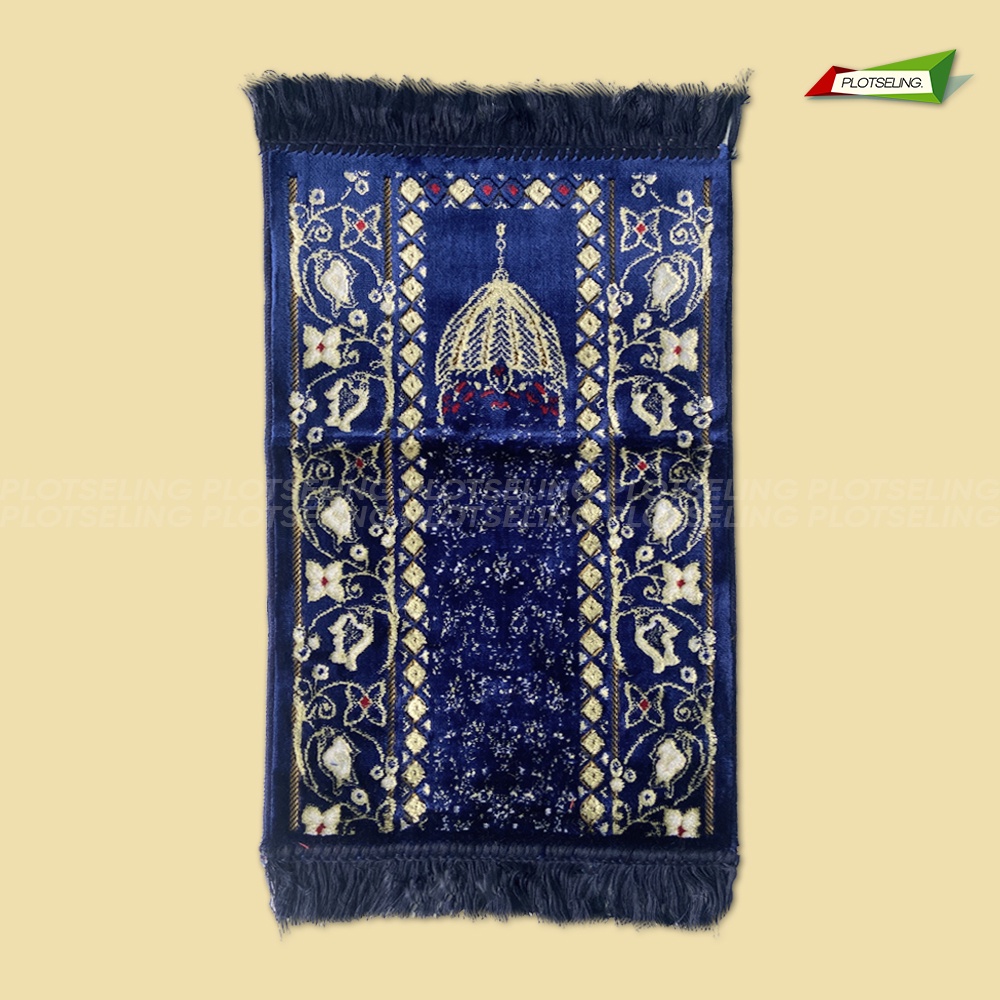 Sajadah Turki Tebal Mini Travel AL ARABIA GOLD SPIEGEL Ukuran 33 x 58 cm Sajadah Praktis Salat Hari Raya Premium