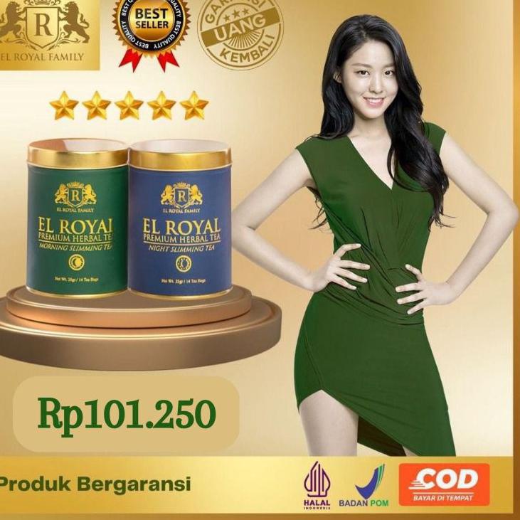 

Realpct El Royal Premium Tea / Teh Pelangsing Siang & Malam (1 paket) - BPOM 100% ORIGINAL