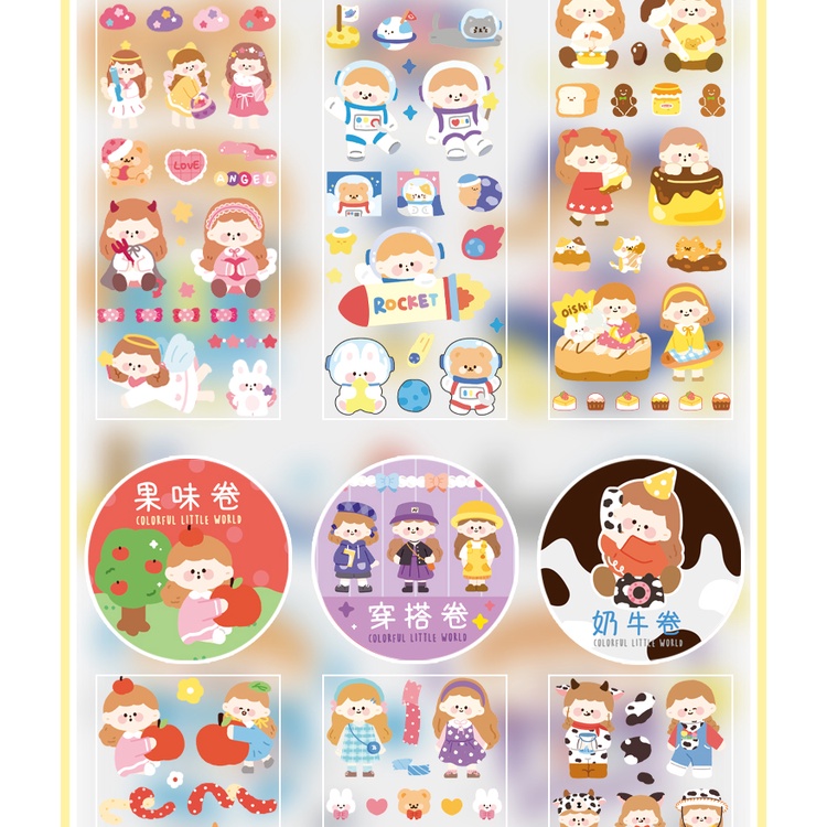 

Washi Tape - Sticker roll lucu 3 m