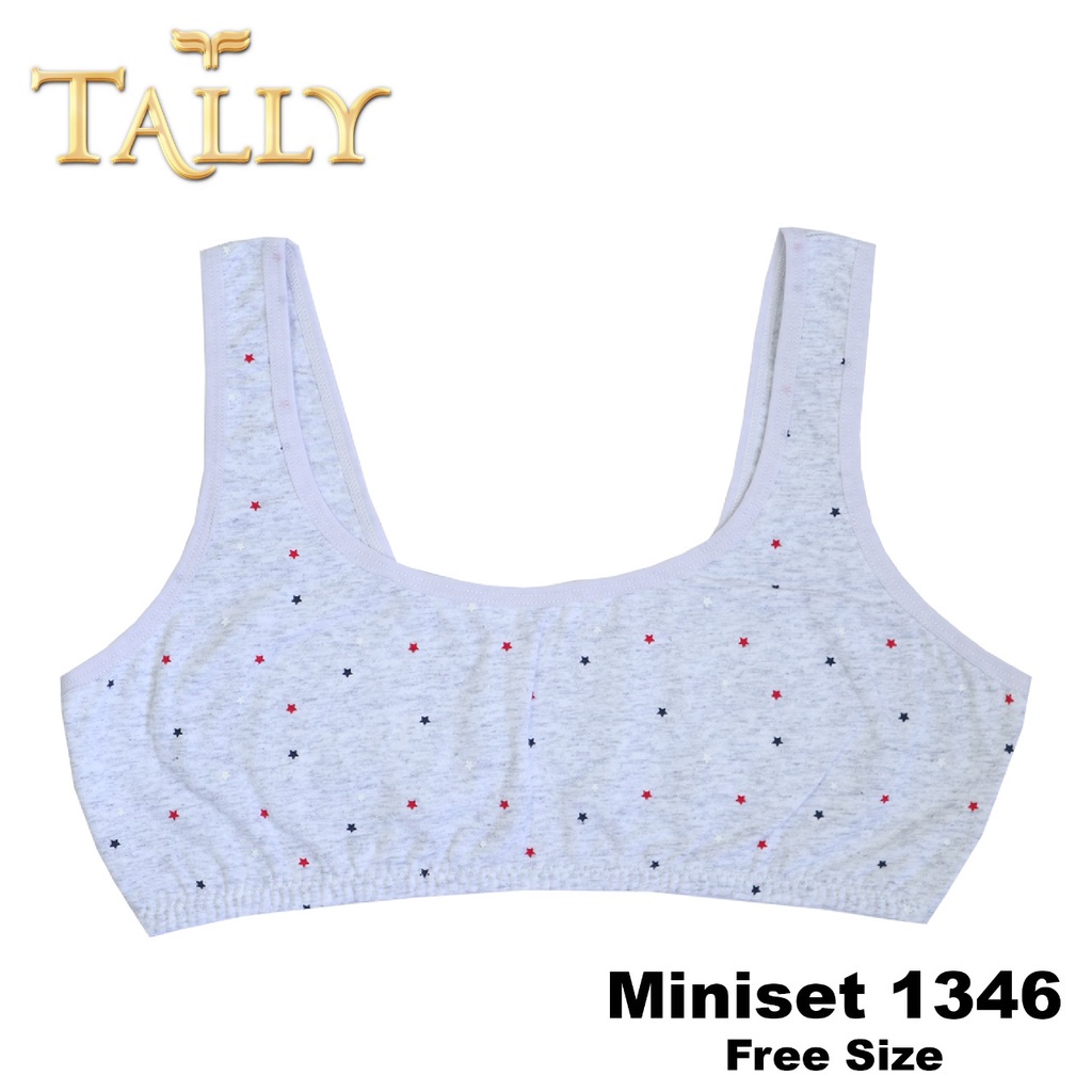 MINISET 1346 TALLY - MINISET TALLY 1346 - TALLY Miniset Anak Bahan Katun Size Besar Minibra Anak Step 1 Motif Bintang M 1346TALLY Miniset Step 1 Anak Perempuan 1346 Polkadot Nyaman di Pakainya MINISET ANAK TALLY KATUN 1346