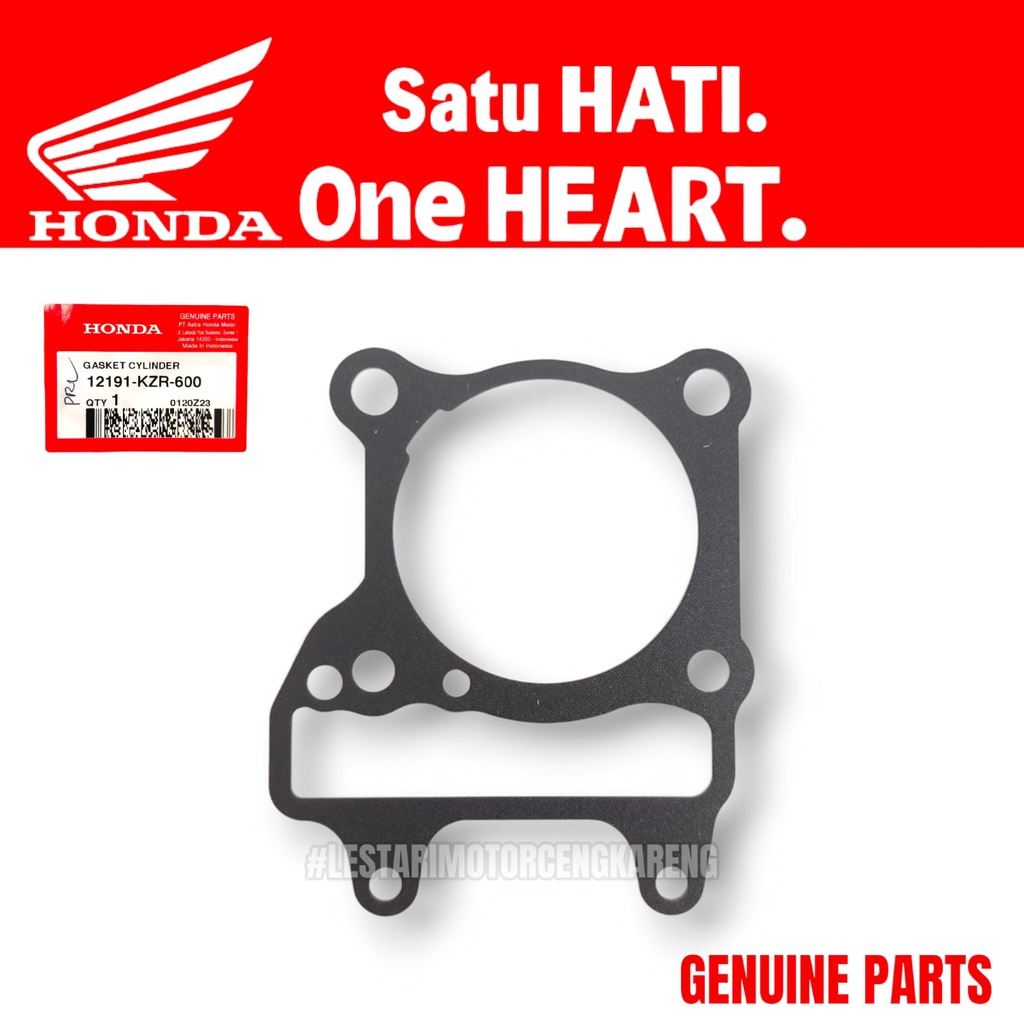 PAKING BLOK SEHER CYLINDER VARIO 125 150 PCX 150 12191-KZR-600 ORI AHM