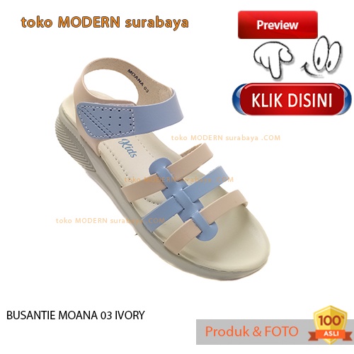 Sepatu sandal anak perempuan casual ankle strap wedges BUSANTIE MOANA 03