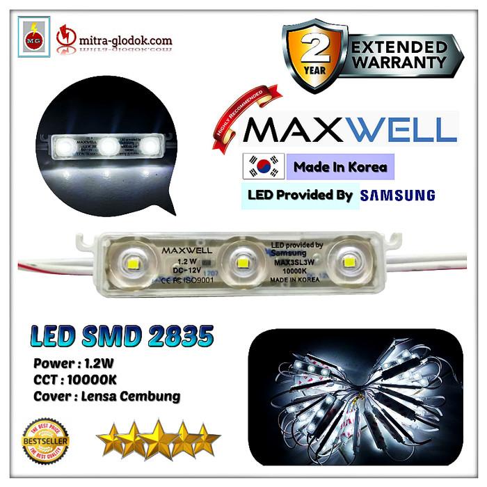 SAMSUNG MAXWELL 2835 OPTIC TRANS LED MODULE 3 MATA - WHITE