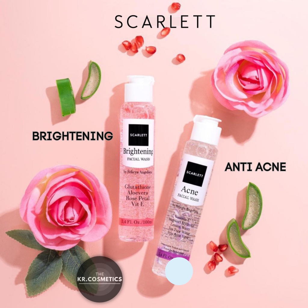 SCARLETT Whitening Facial Wash brightening Acne Facialwash 100ml