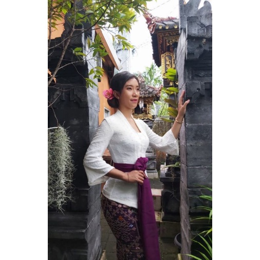 Baju Kebaya Crincle Uragiri Lengan Lonceng / Kebaya Bali / Kebaya Kutubaru / Kebaya Modern