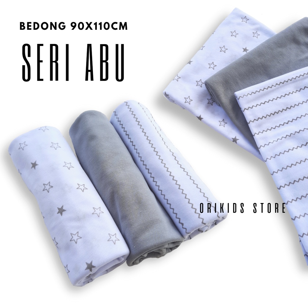 [BISA COD]Seri abu Bedong Bedongan Bayi Baru Lahir Isi 3 Potong Kombinasi Polos Motif Terbaru