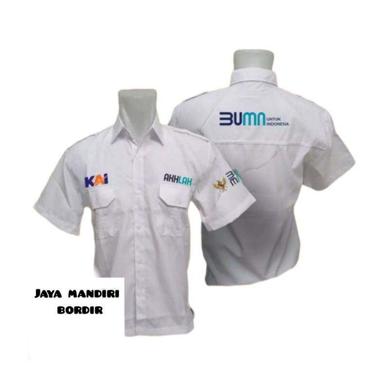 Kemeja KAI BUMN || SERAGAM KAI || Seragam  KAI BUMN Untuk Indonesia || Baju KAI BUMN || KERETA API I