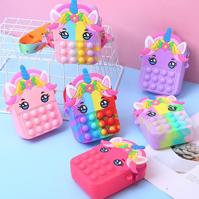 Terlarizzz 【READY STOK】TAS POP IT MINI TAS SELEMPANG POP IT IMPORT