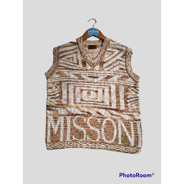 ROMPI RAJUT VINTAGE MISSONI SECOND VEST RAJUT STYLE COOGI KNITWEAR PRIA WANITA VINTAGE