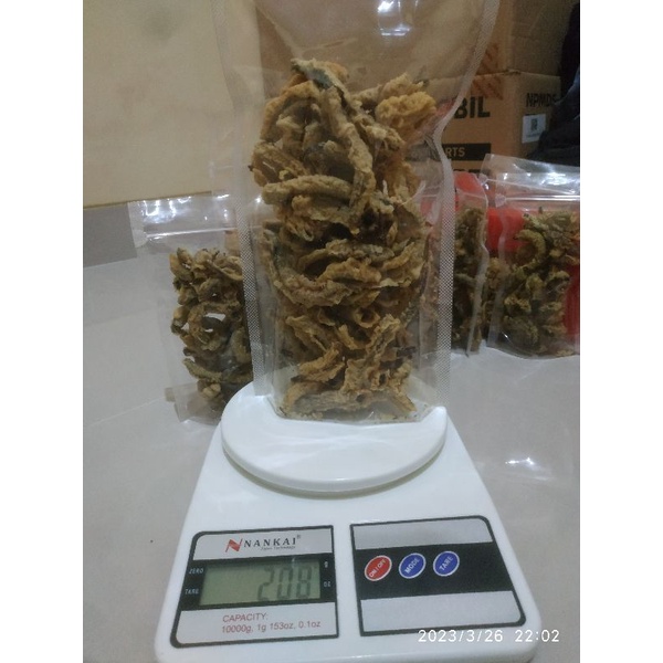 

Kripik belut, 200gram