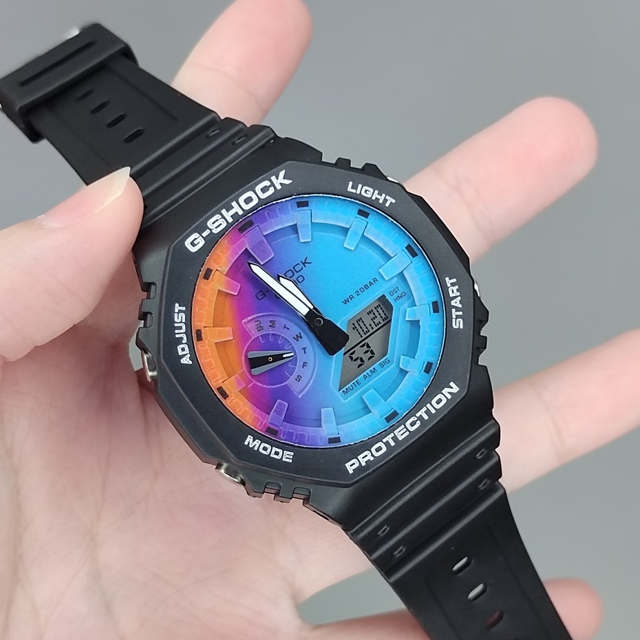 Jam Tangan Pria G-Shock Special Color Shades of Rainbow GA-2100SR-1A