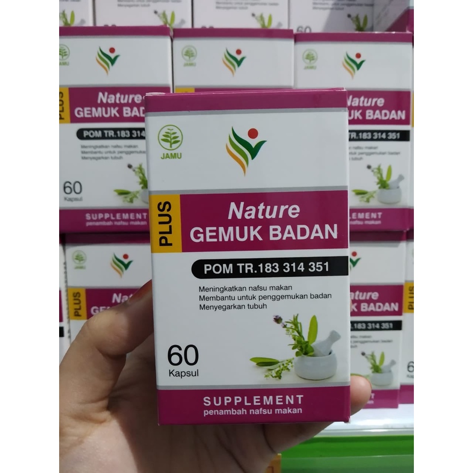 PENGGEMUK BADAN BPOM Dewasa Ampuh Peremanen Original Nature Gemuk Badan plus Super Weight Gain Kapsu