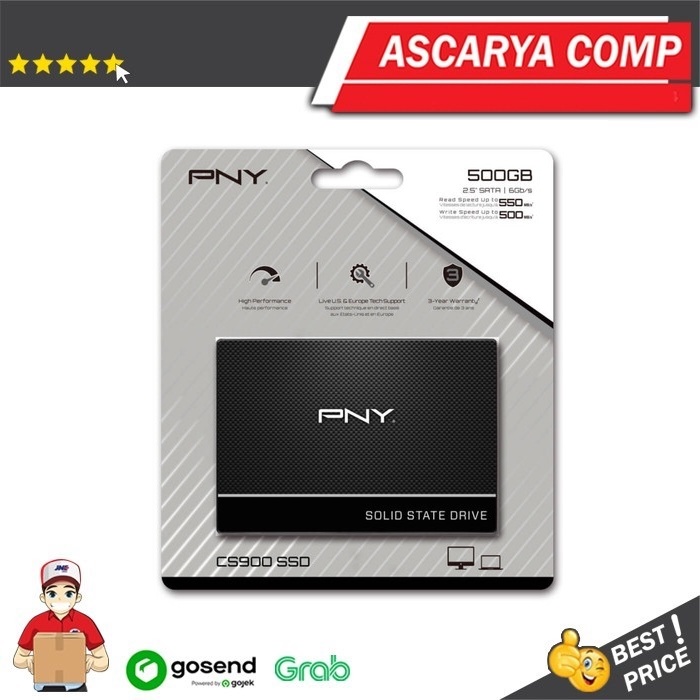 SSD 500 GB PNY CS900 SATA III 6GB/s 2,5&quot; Nand 500GB