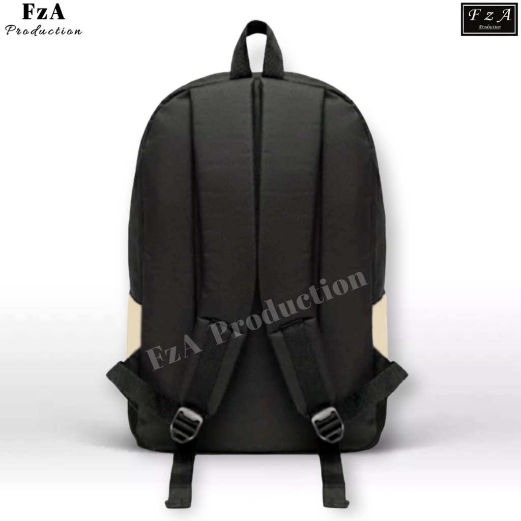 FzA Official - Big Promo..Tas Ransel Distro sekolah kuliah Kerja Pria 4286CV Tas Ransel Laptop - Chocolate