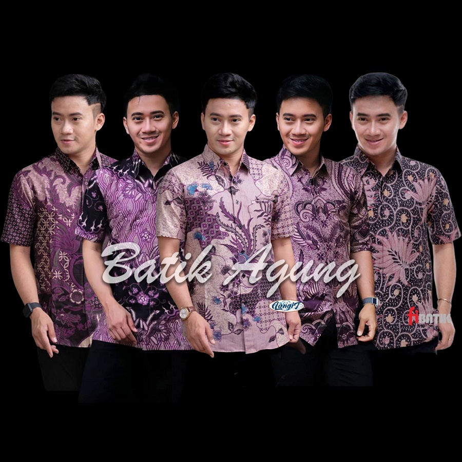 Pakaian Baju Batik Pria Modern Katun Halus Premium / Seragam Batik Kerja Kantor Pria Murah Terbaru