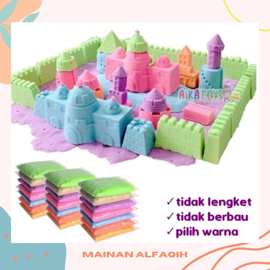 Mainan Pasir Ajaib / Refill Pasir Ajaib  1 Kg / Refil Playsand- Isi Ulang Pasir Ajaib