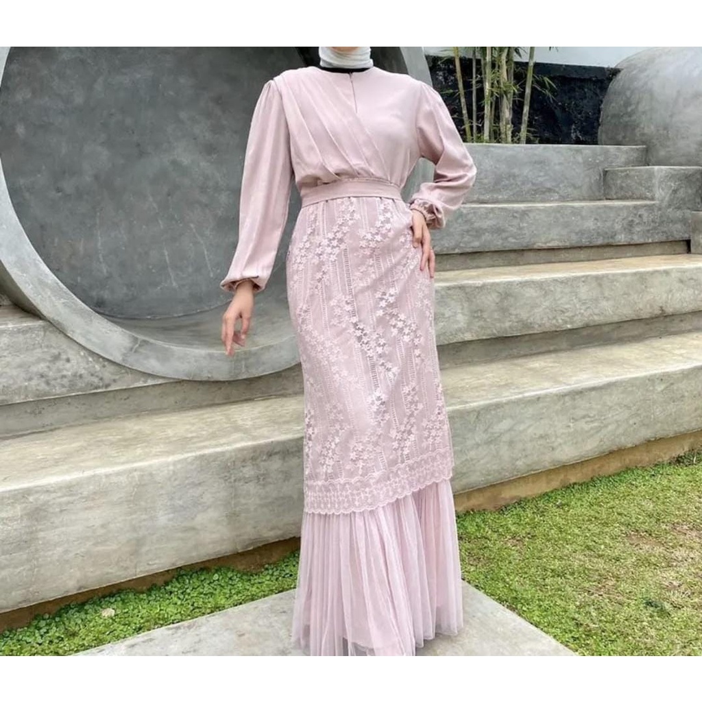 REALPIC MAXY CANTIKA ORCHID MS 3 UKURAN M L XL FASHION PAKAIAN WANITA DRESS GAMIS MAXI BUSUI BAHAN SHAKLIA ADA VIDEO REAL PRODUK