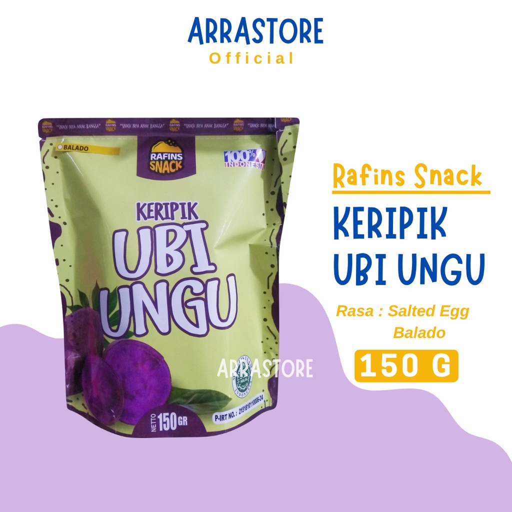 

Keripik Ubi Ungu Salted Egg Rafins Snack Kripik Ubi Asli khas Lampung