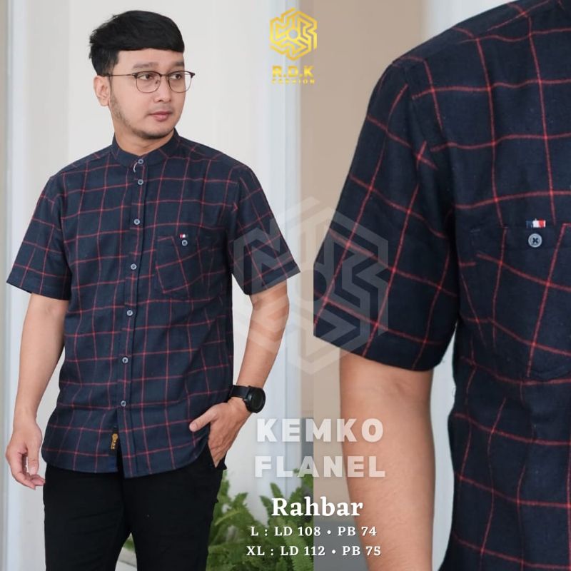 KEMKO FLANEL motif kotak By RDK | Kemeja Koko Pendek terbaru