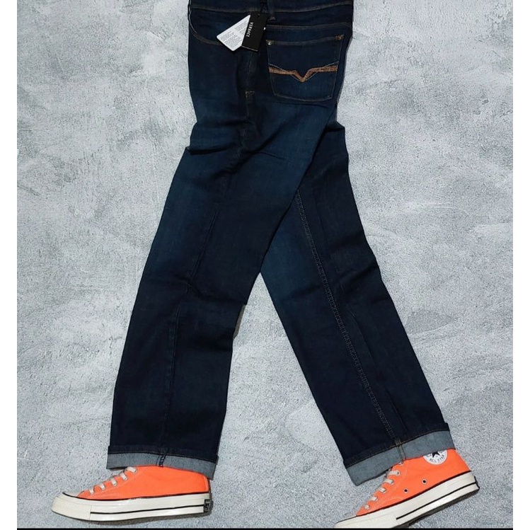 CELANA JEANS VERSACE COUTURE DENIM ORIGINAL IMPORT REGULER FIT PRIA UNISEX